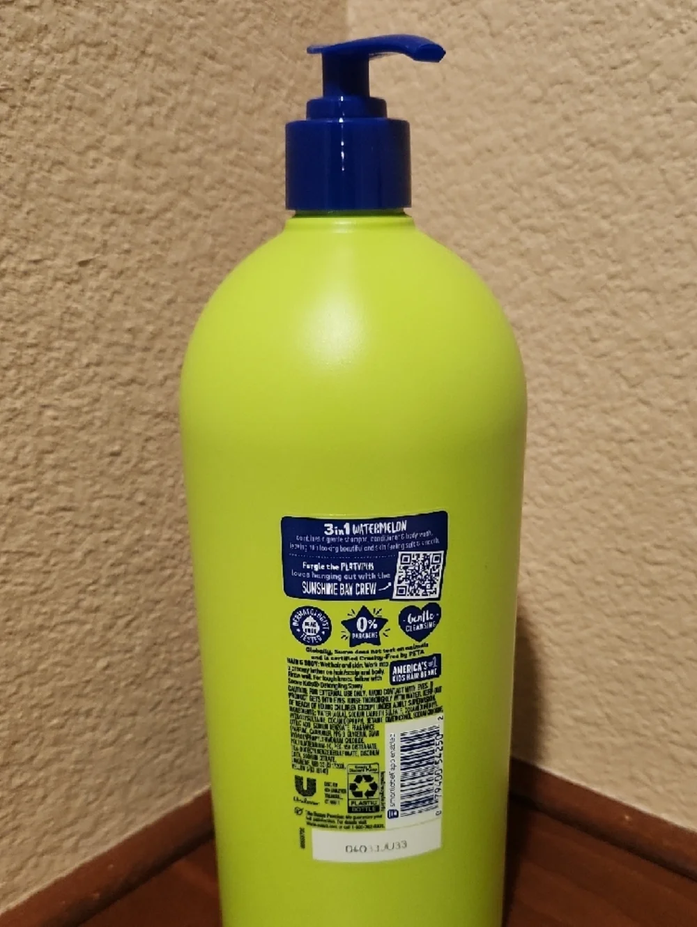 Suave Kids 3-in-1 Watermelon Wonder Shampoo + Conditioner + Body Wash